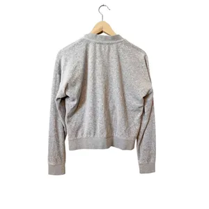 Juicy Couture Black Label Gray Velour Full Zip Jacket‎ Size Small thumbnail 3