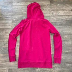Y2K Pink Aeropostale hoodie with white text reading 'AEROPOSTALE 1987' size M Ptp: 18.5” Inseam: 21.5” Small imperfections as pictured on the front barely noticeable #aeropostale #y2k #hoodie #00s #aero thumbnail 6