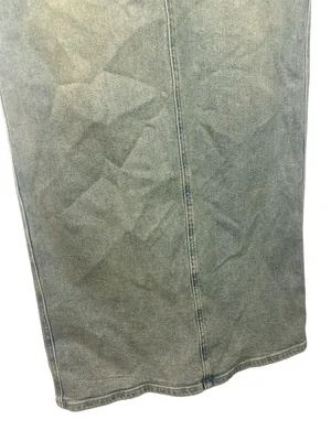 AFRM Amiri Long Denim Maxi Skirt in Mellow Tint Wash thumbnail 6