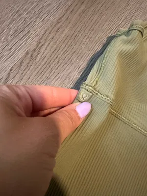 Lululemon Green Ribbed Tank thumbnail 3