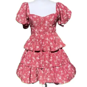 Altar'd State Brynn Floral Tiered Dress Size Medium Nwot thumbnail 5
