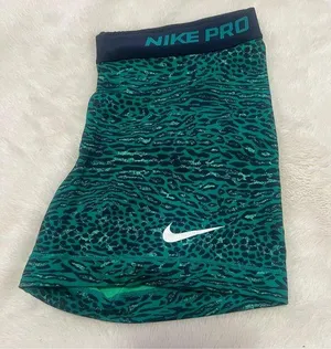 Nike Pro Green and Black Patterned Skirt thumbnail 1