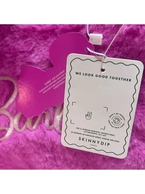 Barbie & Skinnydip London Collaboration Pink Furry Crossbody RARE Purse Bag thumbnail 11