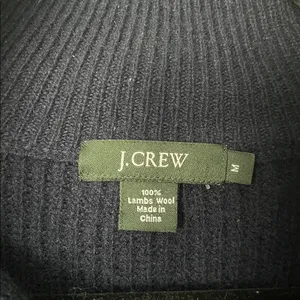 J. Crew Dark Blue Wool Sweater thumbnail 2