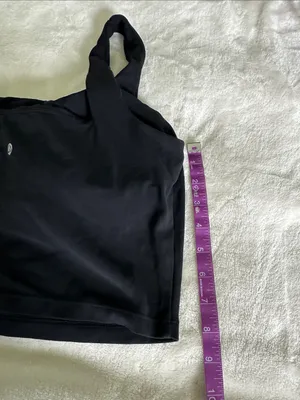 CRZ yoga Black Square-Neck Crop Tank Top thumbnail 5