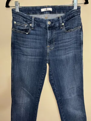 Seven For‎ All Mankind Kimmie Straight Denim Jeans thumbnail 6
