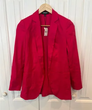 Express‎ Hot Pink Blazer Size XXS thumbnail 1