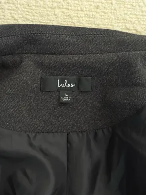 Lulus dark grey coat thumbnail 9