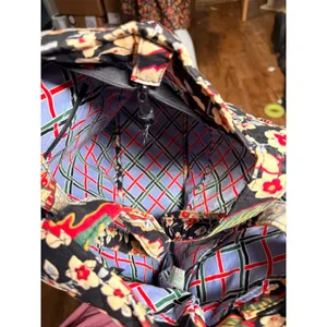 Vera Bradley Versailles Carry Me Away Tote Bag Quilted Floral Black Large 18.5" thumbnail 10