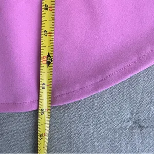 Abercrombie & Fitch Lilac Pink Asymmetrical Ruched Cut Out Midi Dress Size S thumbnail 9