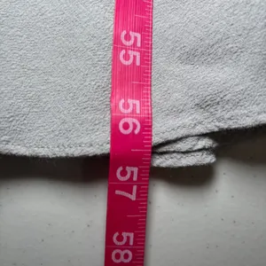 Aritzia Wilfred Bellow Dress 12 Ruched Bodice‎ Midi Bias Cut Gray Smocked Back thumbnail 10