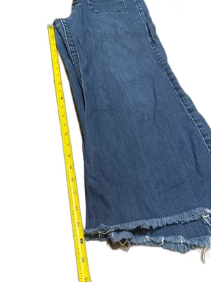 True Religion Vintage Y2K Cropped Flare Patch Pocket Jeans Size 32 Medium Wash thumbnail 7