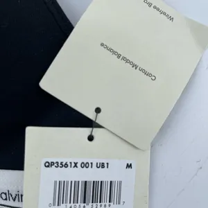 Calvin Klein Black Wireless Logo Band Bra thumbnail 5