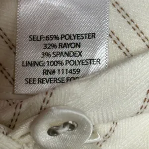 White House Black Market Pinstripe Capri Pants Cream Brown Size 6 Cropped‎ thumbnail 4