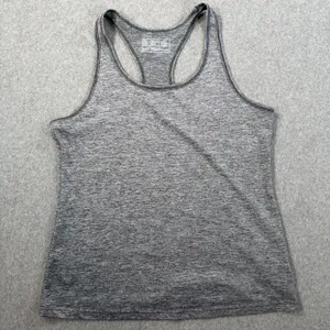 New Balance Women's Medium Gray Heather Racerback Tank Top Activewear Workout thumbnail 1