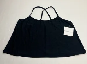 Beyond Yoga Featherweight Drift Away Sleep Tank Spacedye‎ Black Grey Large NEW thumbnail 1