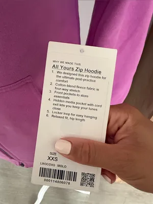 Lululemon All Yours Zip Hoodie in Magenta Glow XXS thumbnail 8