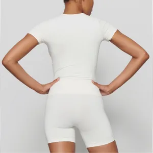 Nwt Skims (G14) Soft Smoothing Seamless T-Shirt In Marble Nwt Small thumbnail 4