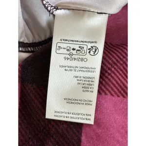 NEW Anthropologie Maeve Velvet Babydoll Plaid Top Pink Purple‎ Size Medium NWT thumbnail 6