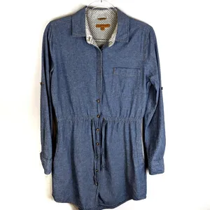 Jachs‎ Girlfriend Eda Chambray Shirt Dress Sz Small thumbnail 2