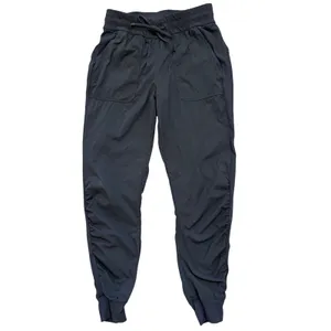 Lululemon Beyond the Studio Jogger Women 8 Graphite Herringbone‎ Ruched Pant thumbnail 3