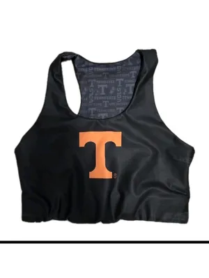 Womens Tennessee Volunteers Reversible Sports Bra Size XLARGE Black Orange Vols thumbnail 3