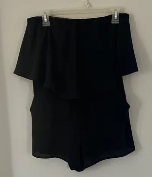 She + Sky Elegant Black Romper thumbnail 1