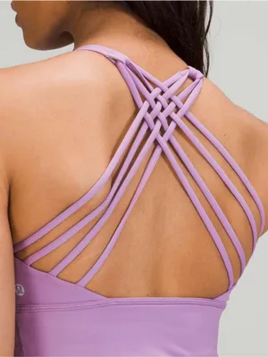 Lululemon Free to Be High-Neck Longline Bra Wild A/B Cup - Wisteria Purple Sz 6 thumbnail 2