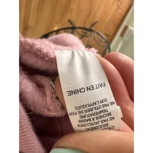 Glossier Original Pink Hoodie‎ Pullover Sweatshirt Spell Out Logo Women Size L thumbnail 6