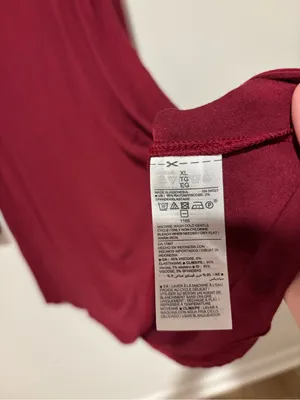 Old Navy Long Sleeve knit swing dress‎ gosh garnet red size XL thumbnail 6