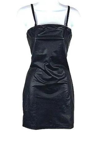 Spirit Faux Leather Halloween Costume Mini Dress thumbnail 1