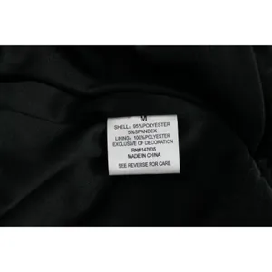 Romeo and Juliet Couture Black Velvet Sequin Skirt Pencil Straight Size MED thumbnail 10