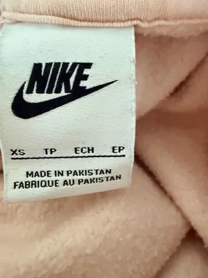 Nike Light Pink Women's Oversized Fleece Hoodie Sweatshirt thumbnail 4