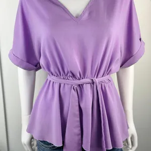 Cute Flowy Top Size‎ L Purple Size L thumbnail 1