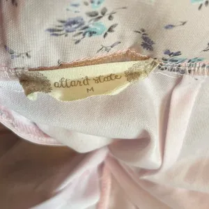 Altar'd State Blush Pink Floral Mini Skirt Size Medium thumbnail 3