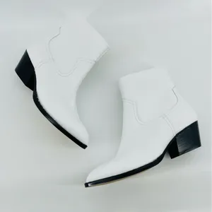 Something Navy‎ Wesley White Cowboy Booties 7.5 thumbnail 11