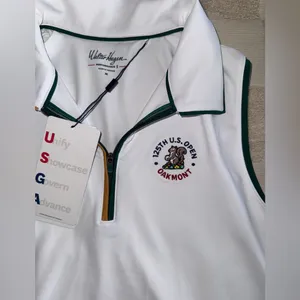 NWT Walter Hagen sleeveless golf polo 125th U.S.‎ Open at Oakmont size M thumbnail 2