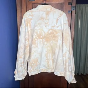 Natural Life Lena Cropped Trucker Sweatshirt Jacket Tie Dye Boho Size L/XL thumbnail 4