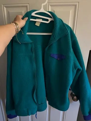L.L.Bean Forest Green Fleece thumbnail 1