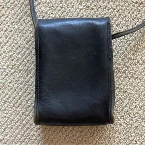 Vintage Coach Turnlock Crossbody Bag 90s Black #356 0149-356 Front Flap Handbag thumbnail 5