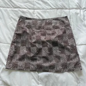 IZOD Golf Skirt Skort Womens 2 Brown White Geometric Activewear Quiet Luxury‎ thumbnail 7