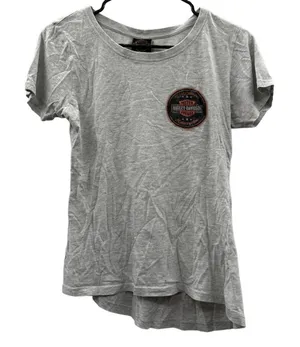 Harley Davidson Sturgis Route 12 Light Heather Gray Short Sleeve Shirt‎ Size M thumbnail 1