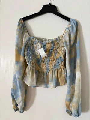 Le lis Blue and Gold long sleeve top thumbnail 2