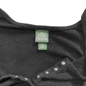 Wild Fable Sleeveless Black Snap Front Bodysuit thumbnail 4
