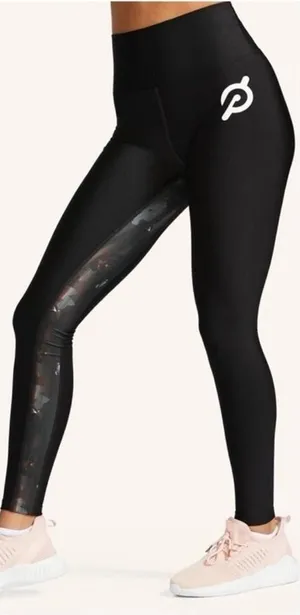 Peloton Show Up High Rise Leggings‎ Women's Size M Black Activewear thumbnail 1