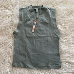 Skims Cotton Jersey Mock Neck Tank Mineral Size Medium thumbnail 2