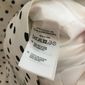 NA-KD Polka Dot Double Breasted Blazer EU 36 US 4 Black White Tailored thumbnail 3