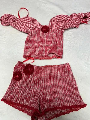 Outcast Clothing Tosca Red Gingham Set l thumbnail 2