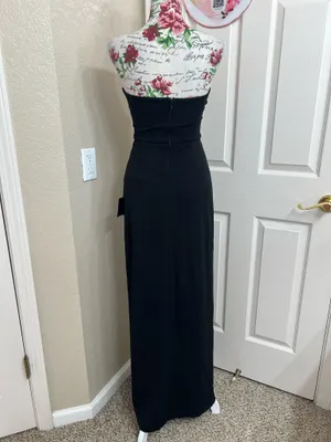 Lulus Striking Aura Black Pearl Strapless Mermaid Maxi Dress thumbnail 5