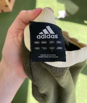 Adidas Olive Green Crewneck thumbnail 3